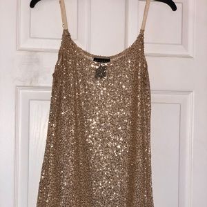 Gold Shimmering Camisole/Shell